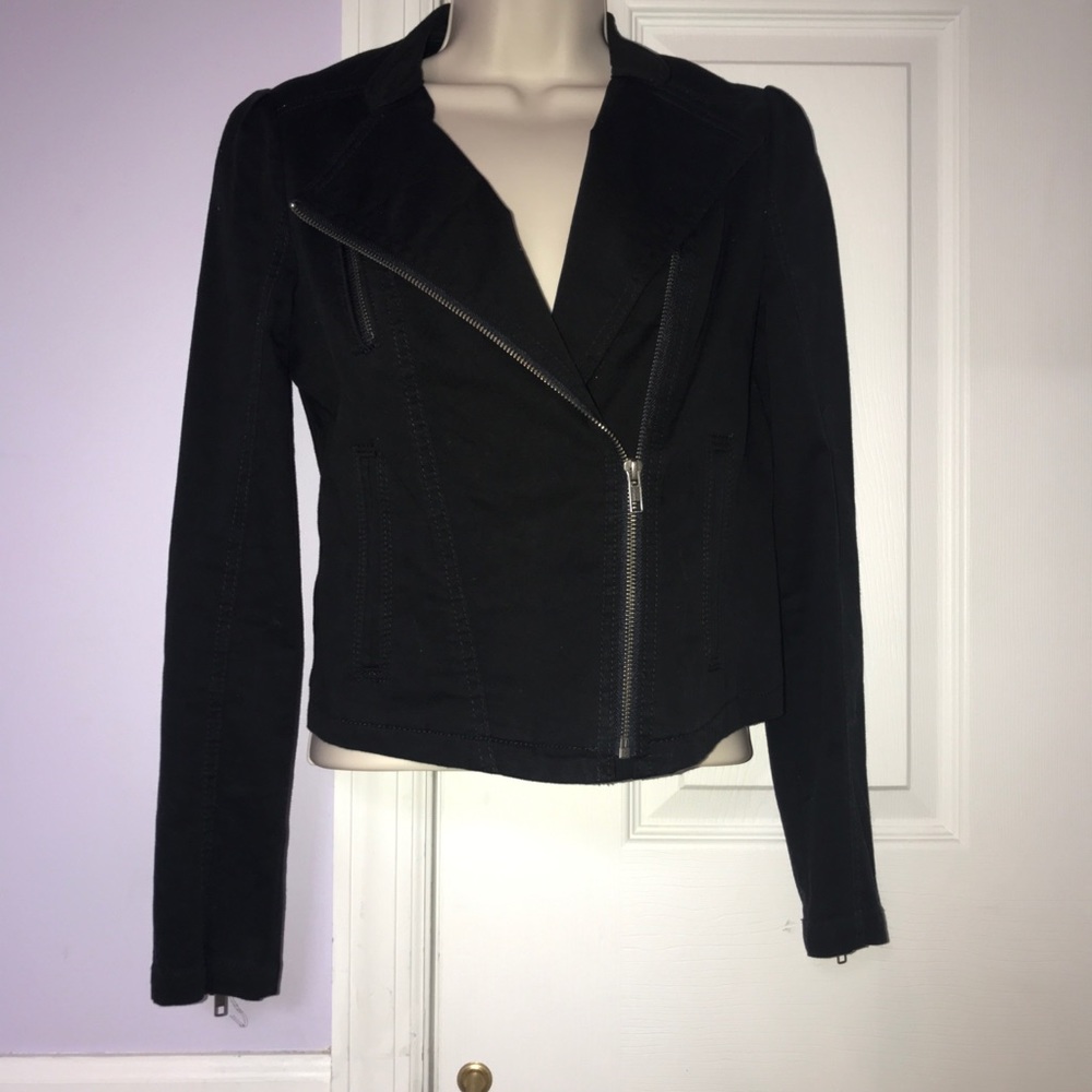 NWOT Express Black Moto Jacket Size XS